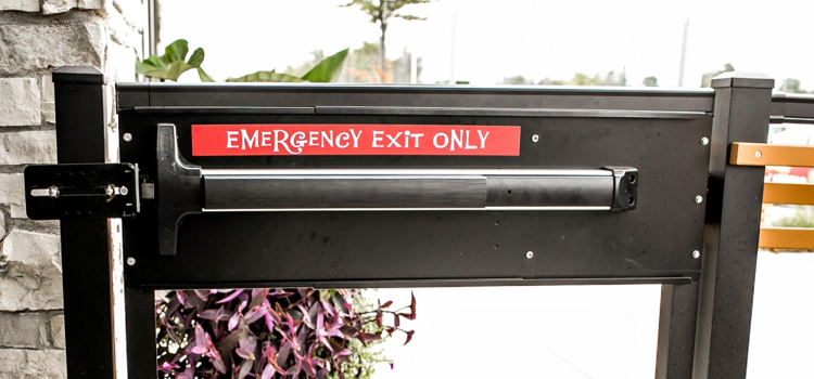 emergency push bar installation in Lealman